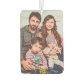 家族パーソナライズされた写真記念ギフト カーエアーフレッシュナー (裏面)