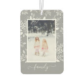 家族パーソナライズされた写真車 カーエアーフレッシュナー (裏面)