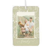 家族パーソナライズされた写真車 カーエアーフレッシュナー (正面)