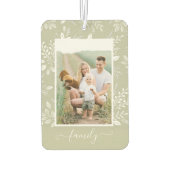 家族パーソナライズされた写真車 カーエアーフレッシュナー (裏面)