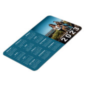 家族パーソナライズされた写真2023カレンダー マグネット (左側)