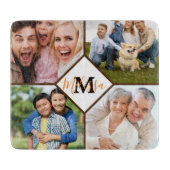 家族パーソナライズされた写真 カッティングボード (正面)