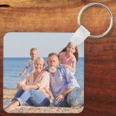 家族パーソナライズされた写真 キーホルダー (裏面)