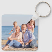 家族パーソナライズされた写真 キーホルダー (裏面)