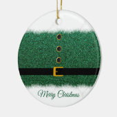 家族パーソナライズされた写真 – クリスマス –  セラミックオーナメント (左)