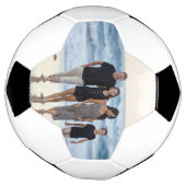 家族パーソナライズされた写真 サッカーボール (回転)