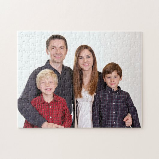家族パーソナライズされた写真 ジグソーパズル (横)