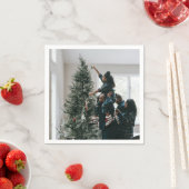 家族パーソナライズされた写真 スタンダードカクテルナプキン (インサイチュ)