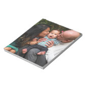 家族パーソナライズされた写真 ノートパッド (回転)