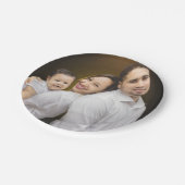 家族パーソナライズされた写真 ペーパープレート (アングル)