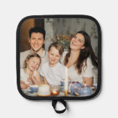 家族パーソナライズされた写真 鍋敷き (正面)