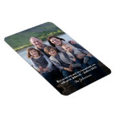 家族パーソナライズされた写真Joshua 24:15 マグネット (右側)