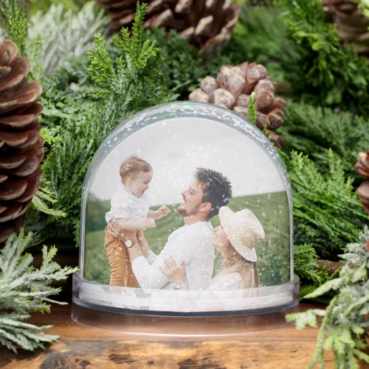 家族パーソナライズされた写真Keepsake Snow Globe (冬)