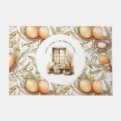 家族パーソナライズされた名イースターベージュ ドアマット (正面)