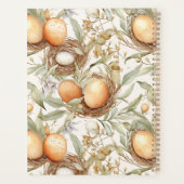 家族パーソナライズされた名イースターベージュ プランナー手帳 (裏面)