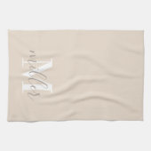 家族パーソナライズされた名キッチンハンドタオル キッチンタオル (横)