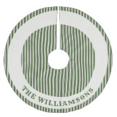 家族パーソナライズされた名クリスマスツリースカート ブラッシュドポリエステルツリースカート (正面)