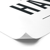 家族パーソナライズされた名クリスマスドアプリント ポスター (角)