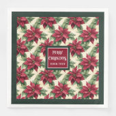 家族パーソナライズされた名クリスマスポインセチア (正面)