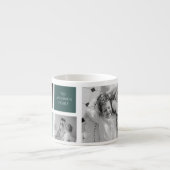 家族パーソナライズされた名コラージュ写真ギフト エスプレッソカップ (正面)