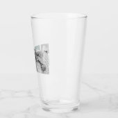 家族パーソナライズされた名コラージュ写真ギフト タンブラーグラス (左)