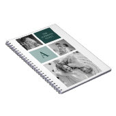 家族パーソナライズされた名コラージュ写真ギフト ノートブック (右側)