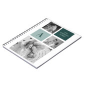 家族パーソナライズされた名コラージュ写真ギフト ノートブック (左側)