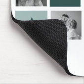 家族パーソナライズされた名コラージュ写真ギフト マウスパッド (コーナー)