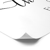 家族パーソナライズされた名ミニマモダンルホーム ポスター (角)