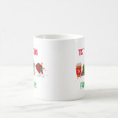 家族パーソナライズされた名メリークリスマスクリスマス コーヒーマグカップ (中央)