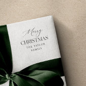 家族パーソナライズされた名メリークリスマススクリプト セルフインキングスタンプ