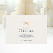 家族パーソナライズされた名付きクリスマスフォトカード カード