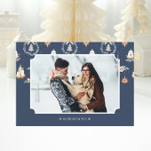 家族パーソナライズされた名付きクリスマスフォトカード カード