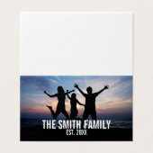 家族パーソナライズされた名付き家族写真 (外部フラット)