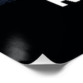 家族パーソナライズされた名付き家族写真 ポスター (コーナー)