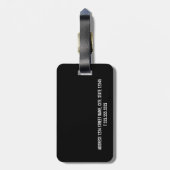 家族パーソナライズされた名付き家族写真 ラゲッジタグ (裏面縦)