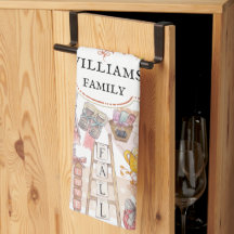 家族パーソナライズされた名秋の水色