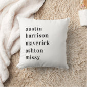 家族パーソナライズされた名装飾用クッション|グランドキッド クッション (ブランケット)