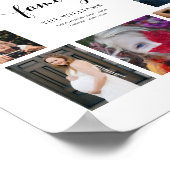 家族パーソナライズされた名10フォトコラージポスター ポスター (角)