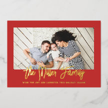 家族パーソナライズされた名（写真赤）