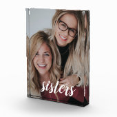家族パーソナライズされた姉妹 フォトブロック (右)