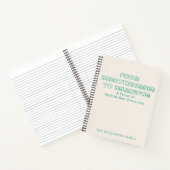 家族パーソナライズされた子おもしろい引用文メモリ親 ノートブック (内部)