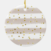 家族パーソナライズされた孫クリスマスツリーC セラミックオーナメント (裏面)