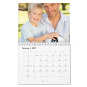 家族パーソナライズされた年あなたの写真の毎月の壁 カレンダー (2月 2027)