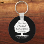 家族パーソナライズされた懇親会党の好意キーホルダー キーホルダー (正面)