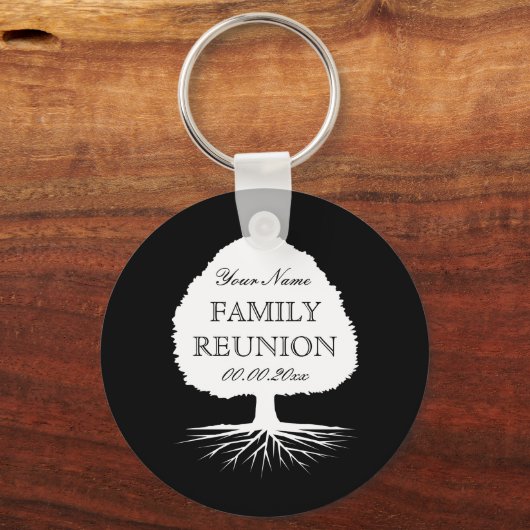 家族パーソナライズされた懇親会党の好意キーホルダー キーホルダー (正面)