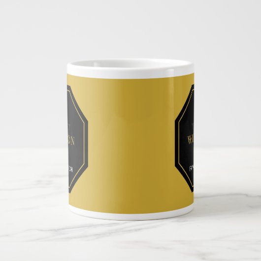 家族パーソナライズされた懇親会用の巨大コーヒーマグ ジャンボコーヒーマグカップ (正面)