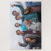 家族パーソナライズされた時写真 ジグソーパズル (縦)