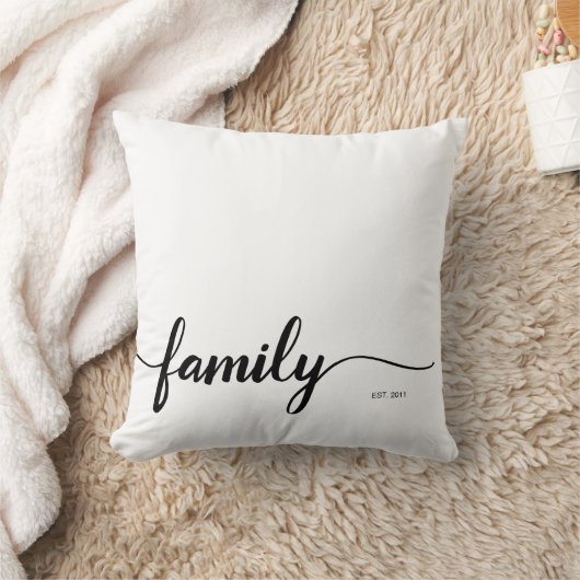 家族パーソナライズされた用の写真枕 クッション (ブランケット)