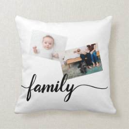 家族パーソナライズされた用の写真枕 クッション